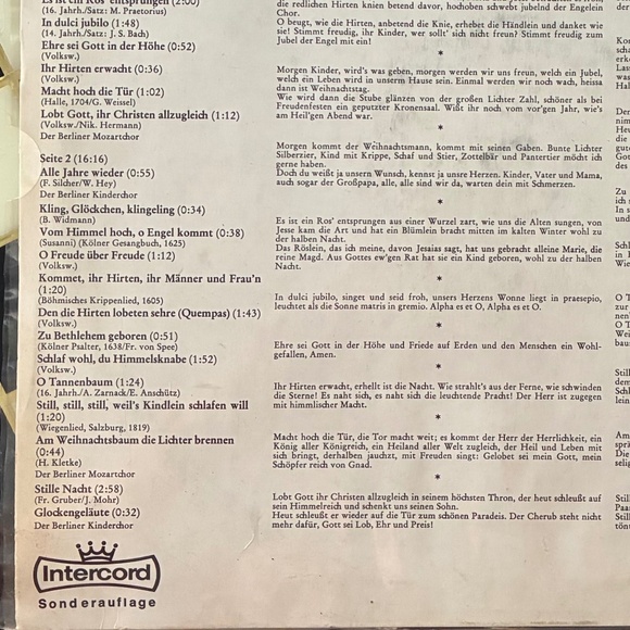 1976 Germany Christmas LP:  O Du Fröhliche - Picture 4 of 10